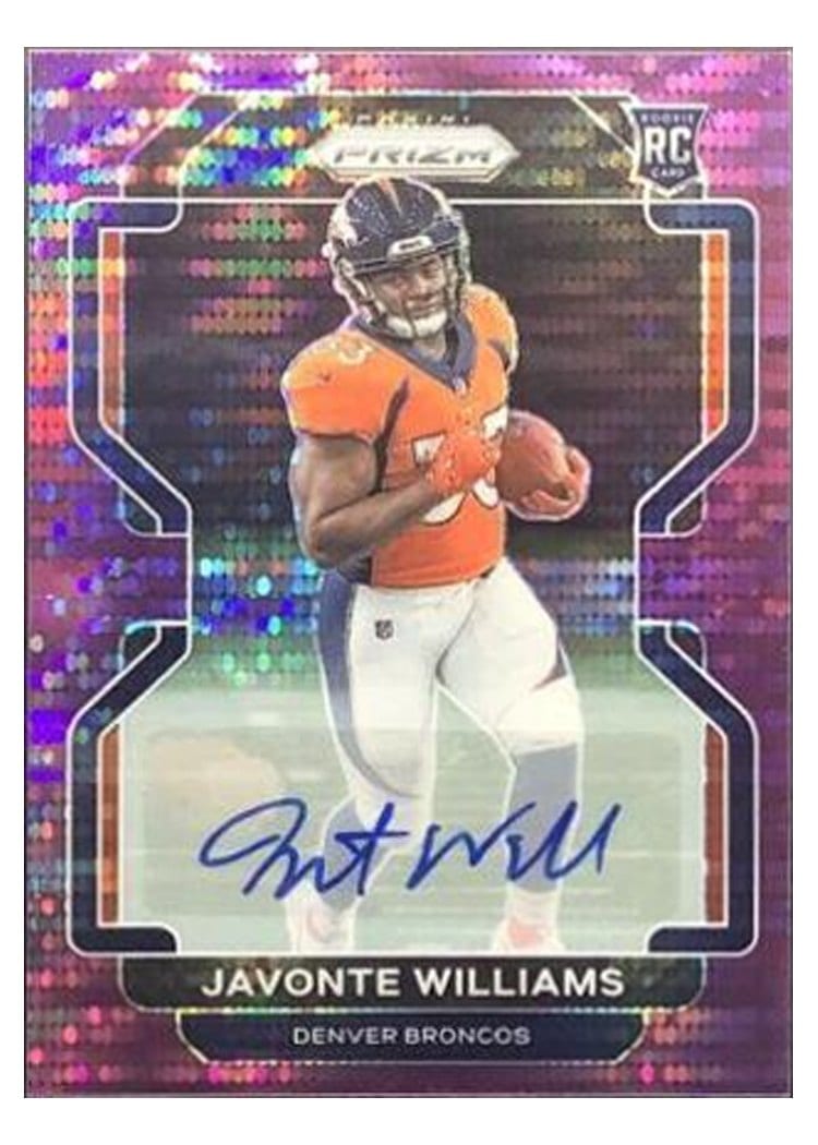 2021 Panini Prizm Base Set Javonte Williams #345 card