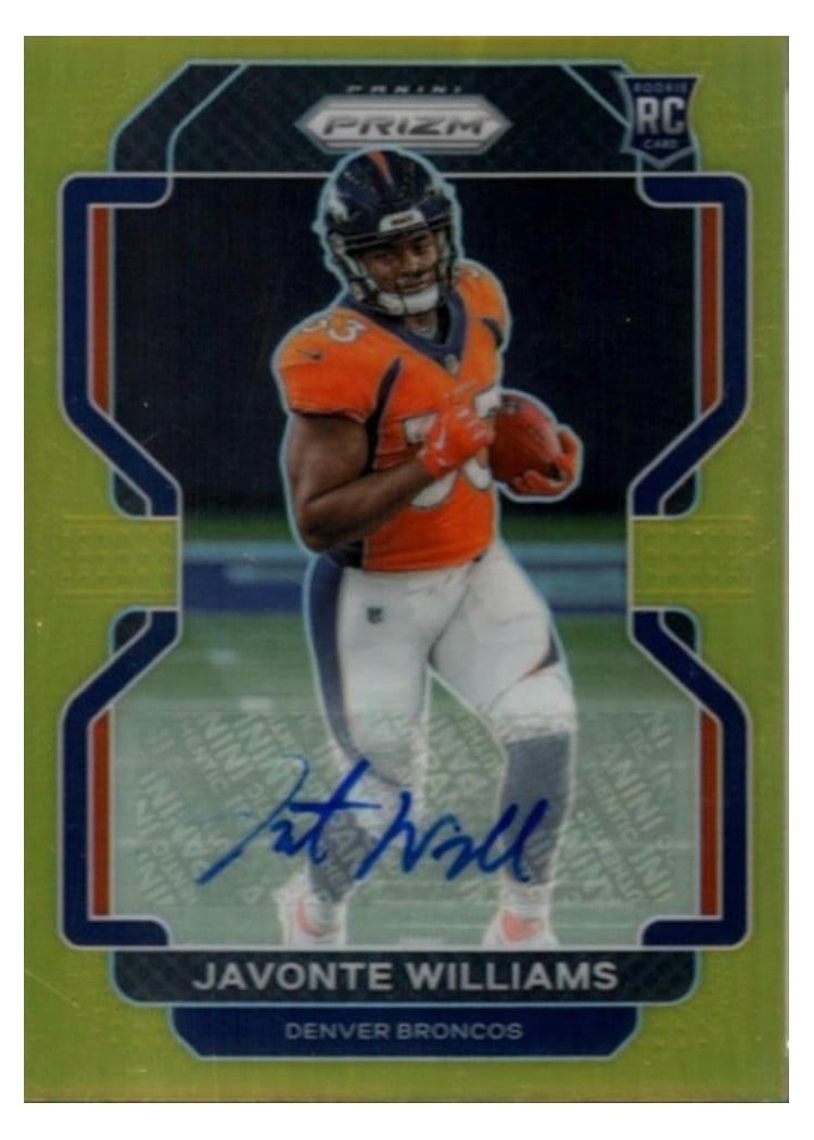2021 Panini Prizm Base Set Javonte Williams #345 card