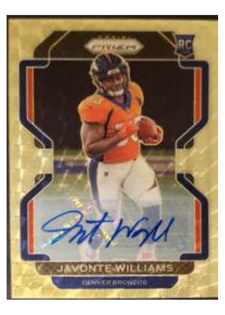 2021 Panini Prizm Base Set Javonte Williams #345 card
