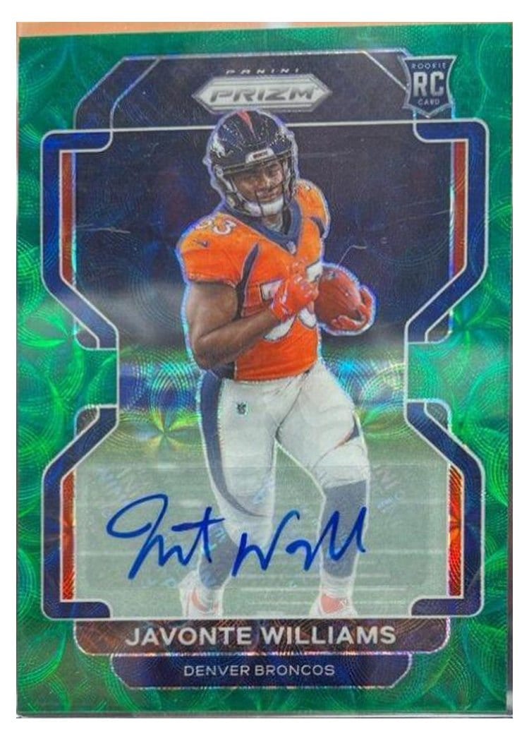 2021 Panini Prizm Base Set Javonte Williams #345 card