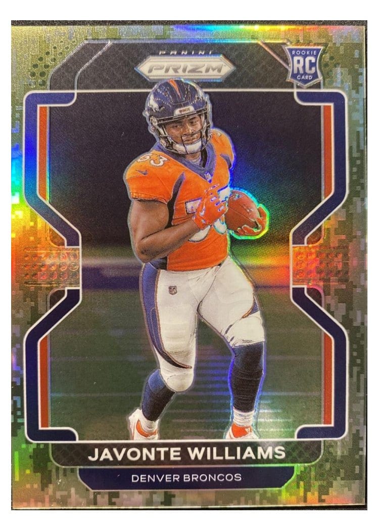 2021 Panini Prizm Base Set Javonte Williams #345 card