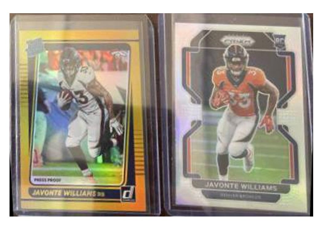 2021 Panini Prizm Base Set Javonte Williams #345 card