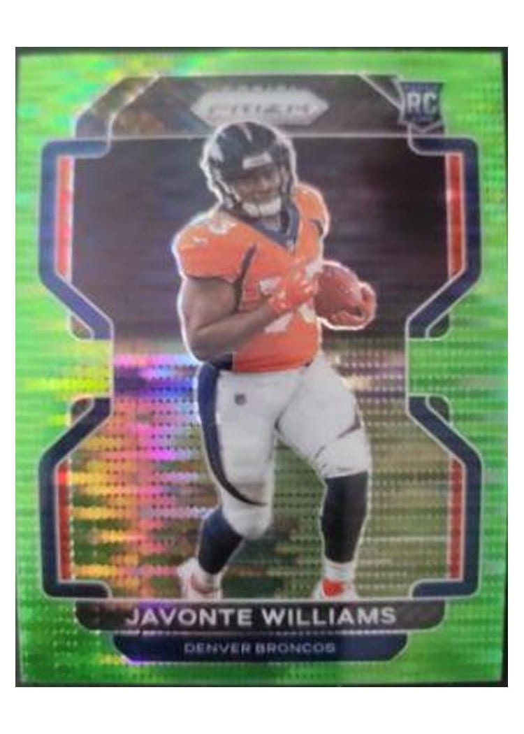 2021 Panini Prizm Base Set Javonte Williams #345 card
