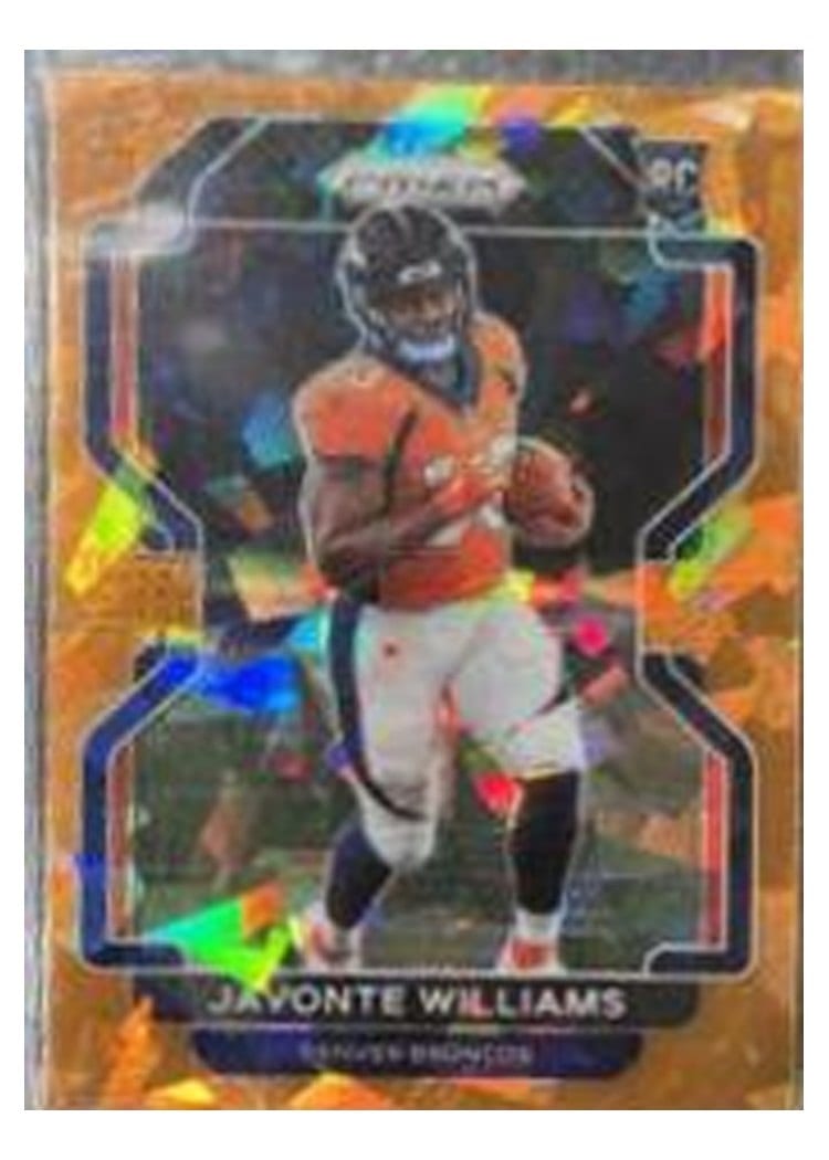 2021 Panini Prizm Base Set Javonte Williams #345 card