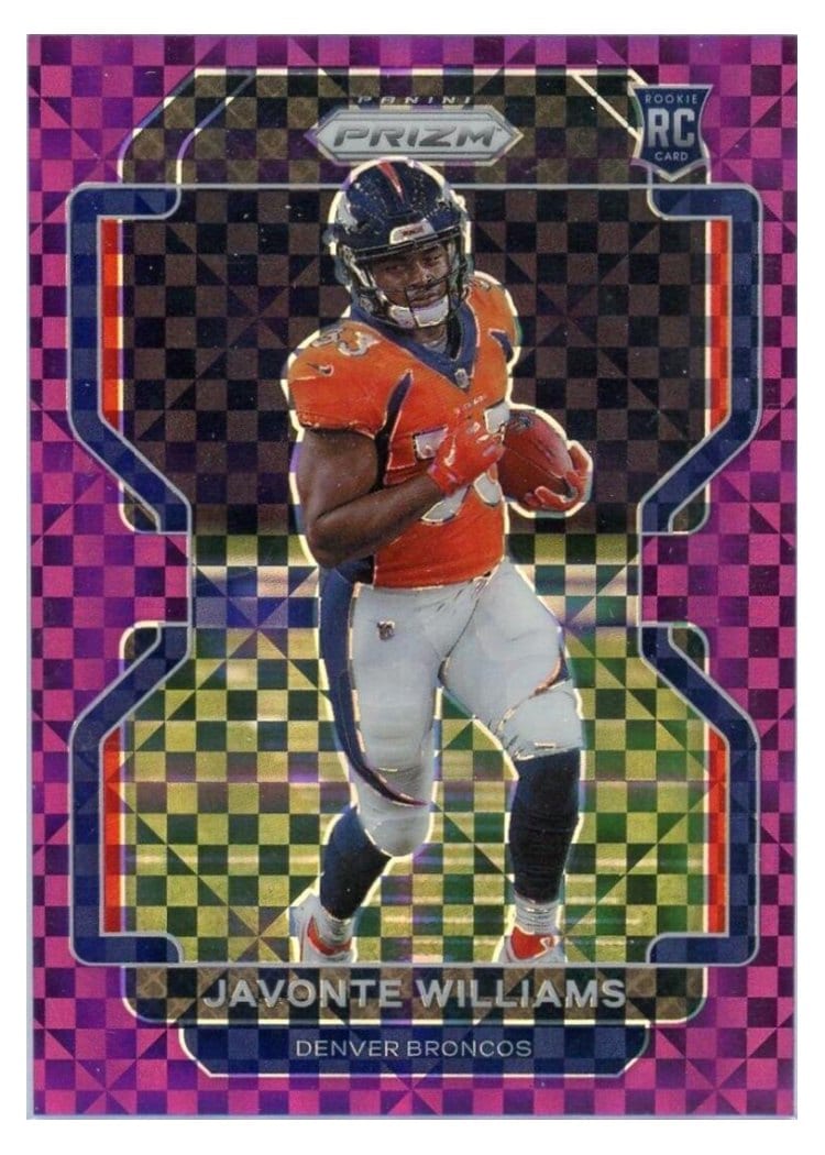 2021 Panini Prizm Base Set Javonte Williams #345 card