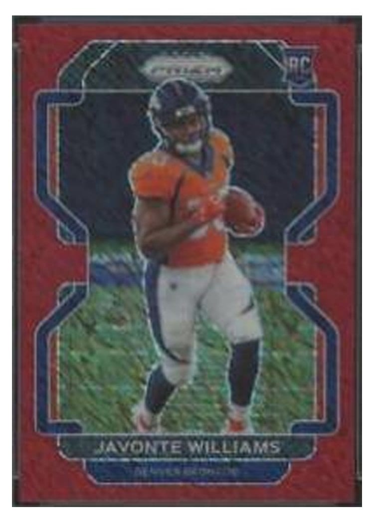 2021 Panini Prizm Base Set Javonte Williams #345 card