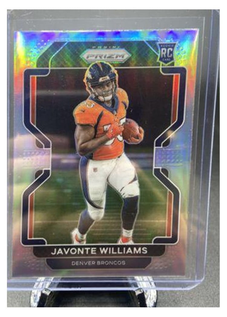 2021 Panini Prizm Base Set Javonte Williams Silver Prizm #345 card