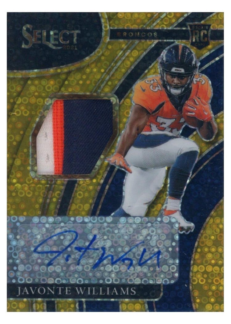 2021 Panini Select Base Set Javonte Williams #257 card