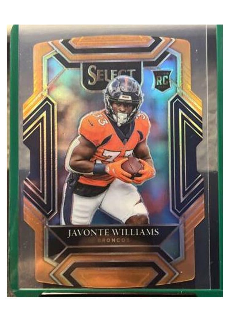 2021 Panini Select Base Set Javonte Williams Orange Die Cut #257 card