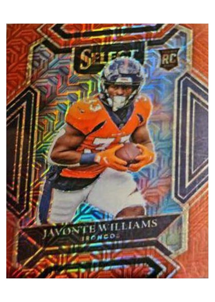 2021 Panini Select Base Set Javonte Williams Red #257 card