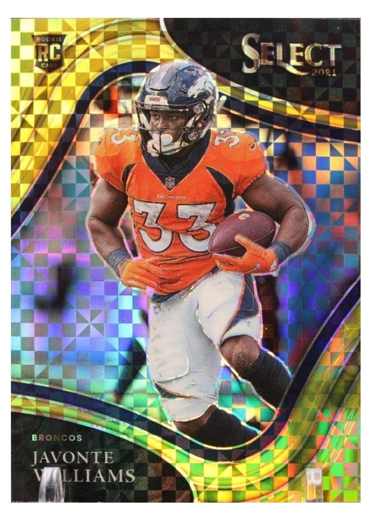 2021 Panini Select Base Set Javonte Williams #357 card