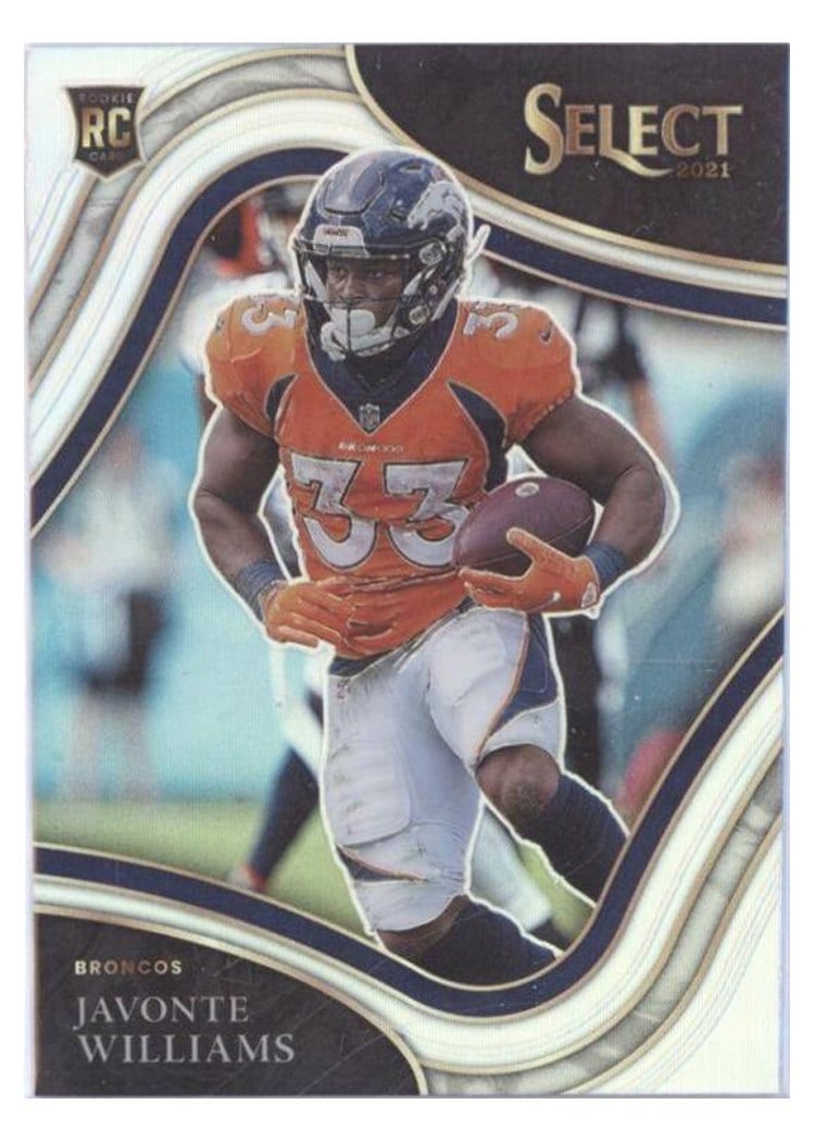 2021 Panini Select Base Set Javonte Williams #357 card