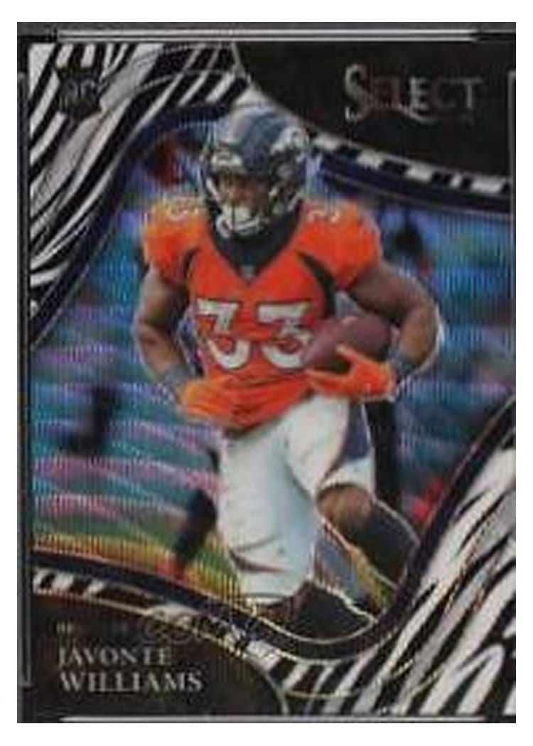 2021 Panini Select Base Set Javonte Williams #357 card