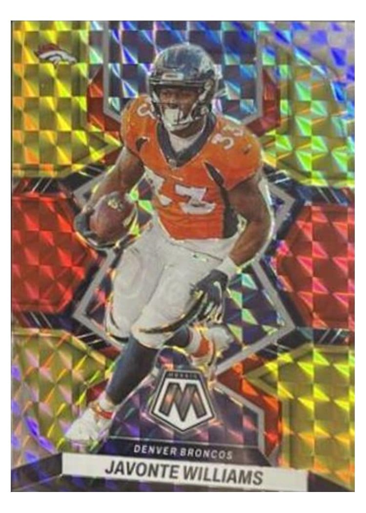 2022 Panini Mosaic Base Set Javonte Williams #61 card