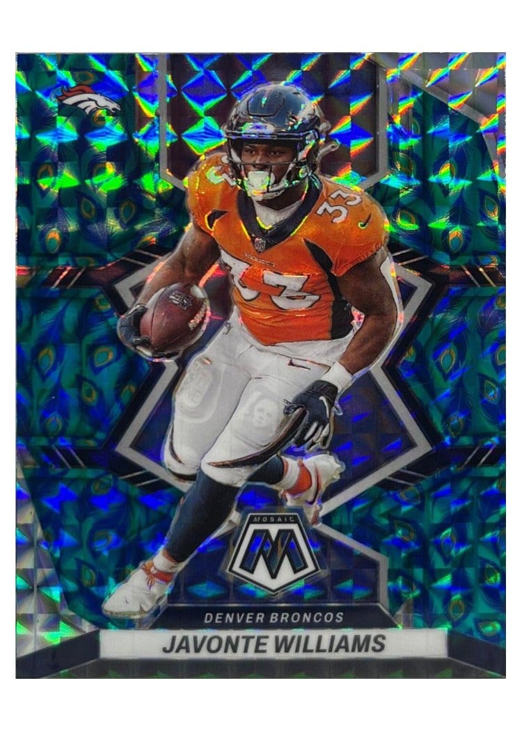 2022 Panini Mosaic Base Set Javonte Williams #61 card