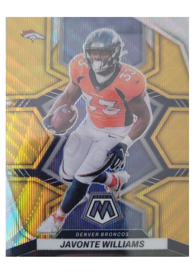 2022 Panini Mosaic Base Set Javonte Williams #61 card