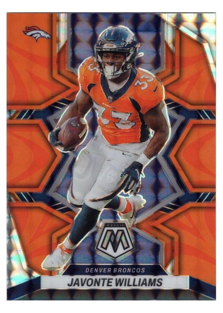 2022 Panini Mosaic Base Set Javonte Williams #61 card