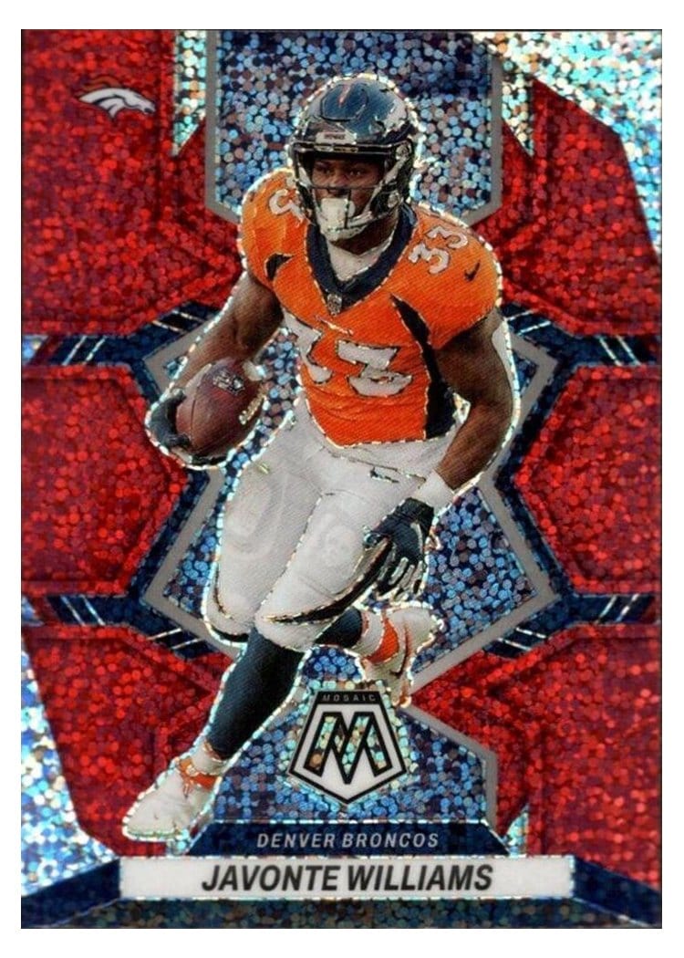 2022 Panini Mosaic Base Set Javonte Williams #61 card