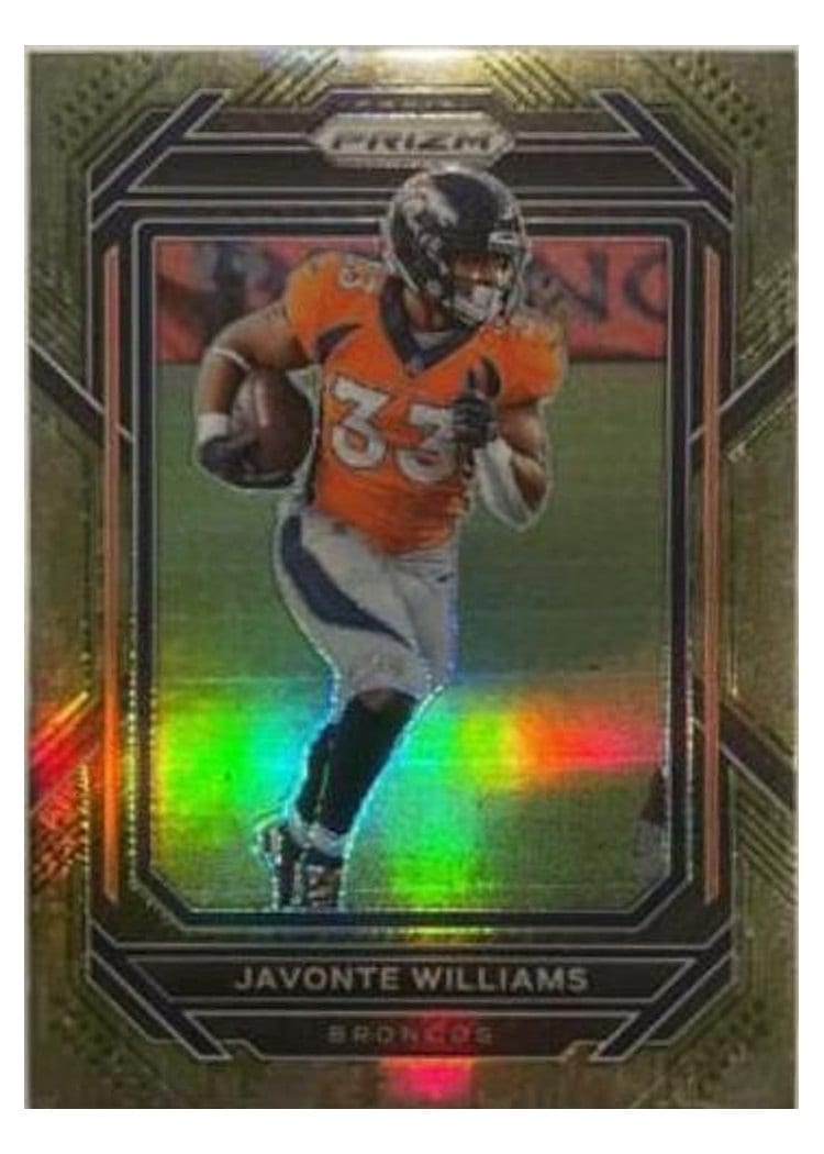 2022 Panini Prizm Base Set Javonte Williams #87 card