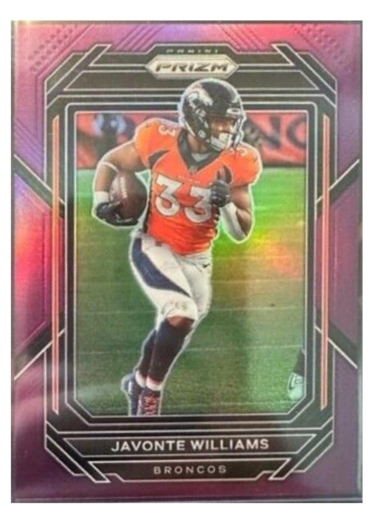 2022 Panini Prizm Base Set Javonte Williams #87 card