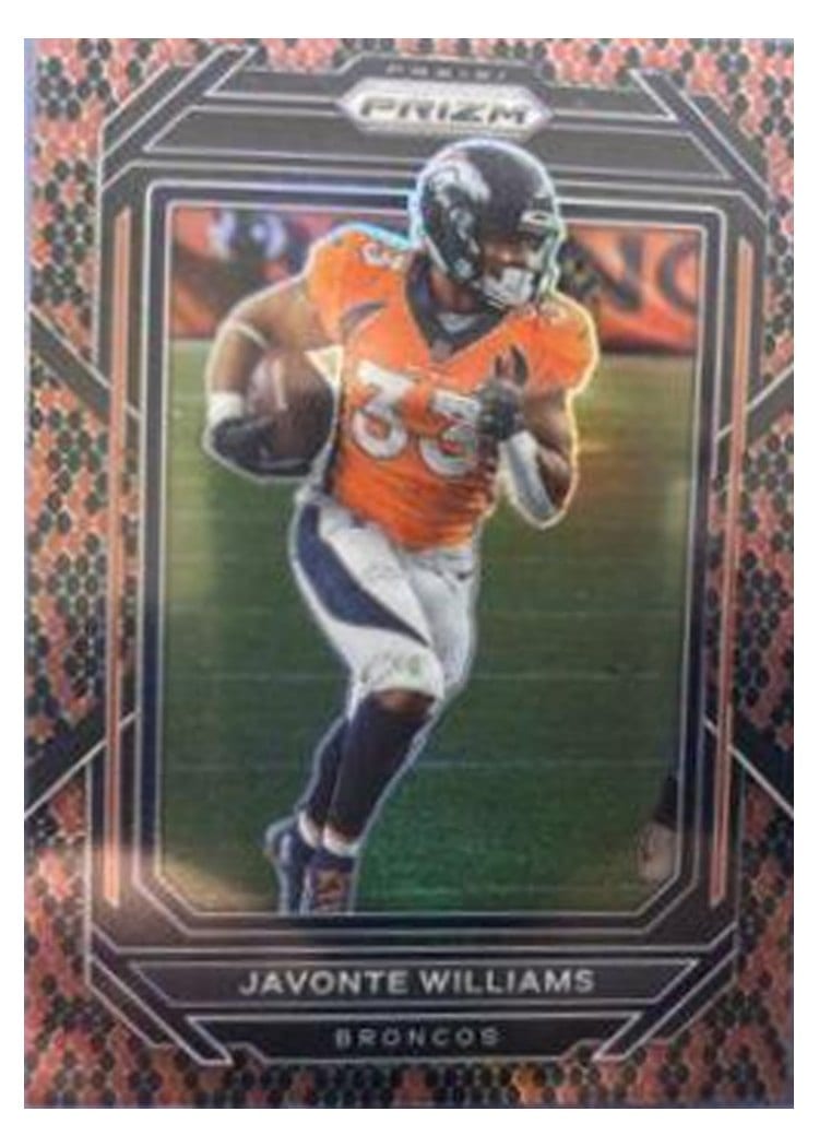 2022 Panini Prizm Base Set Javonte Williams #87 card