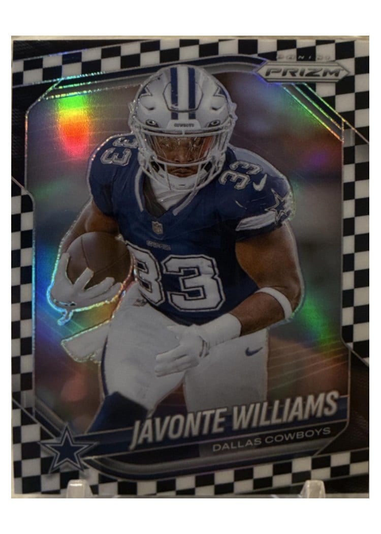 2025 Panini Prizm Base Set Javonte Williams Black White Checker #1 card