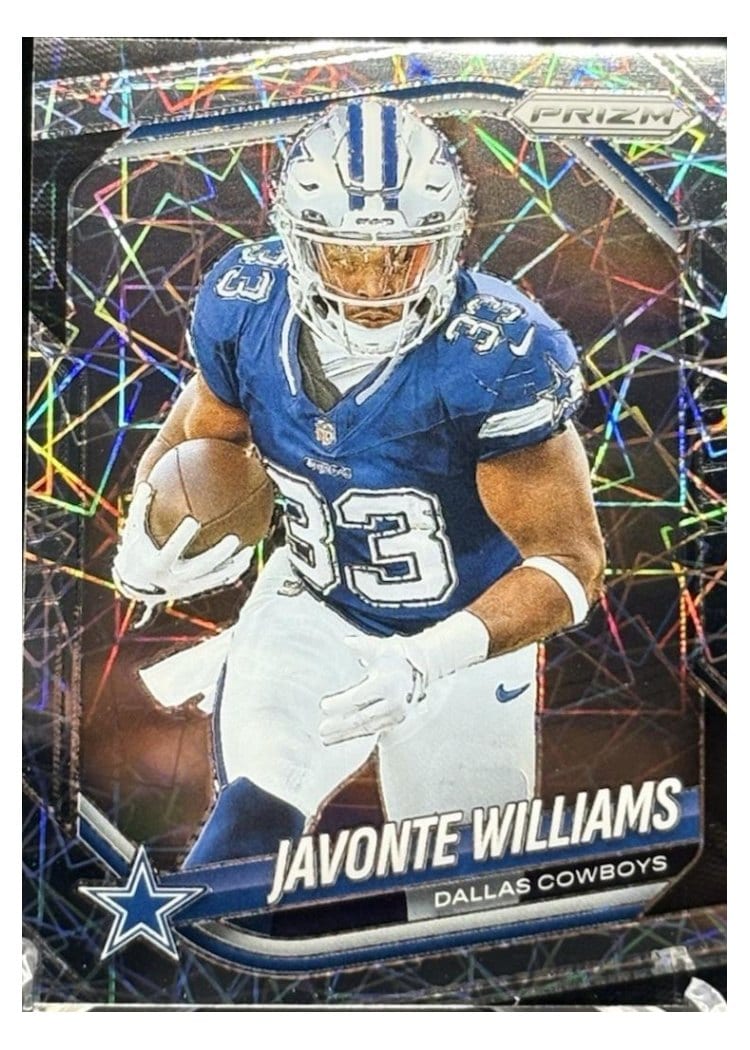 2025 Panini Prizm Base Set Javonte Williams Lazer #1 card
