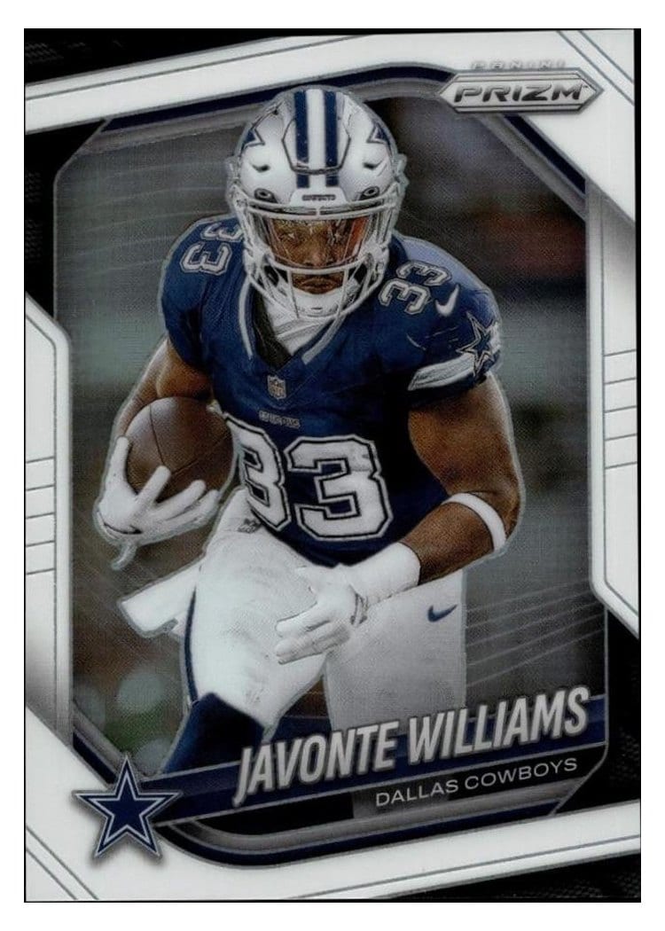 2025 Panini Prizm Base Set Javonte Williams #1 card