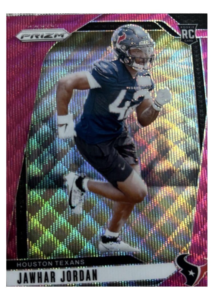 2024 Panini Prizm Base Set Jawhar Jordan Pink Wave #346 card