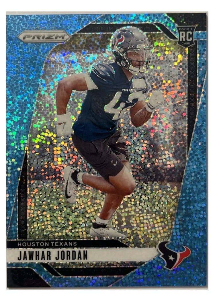 2024 Panini Prizm Base Set Jawhar Jordan Blue Sparkle #346 card