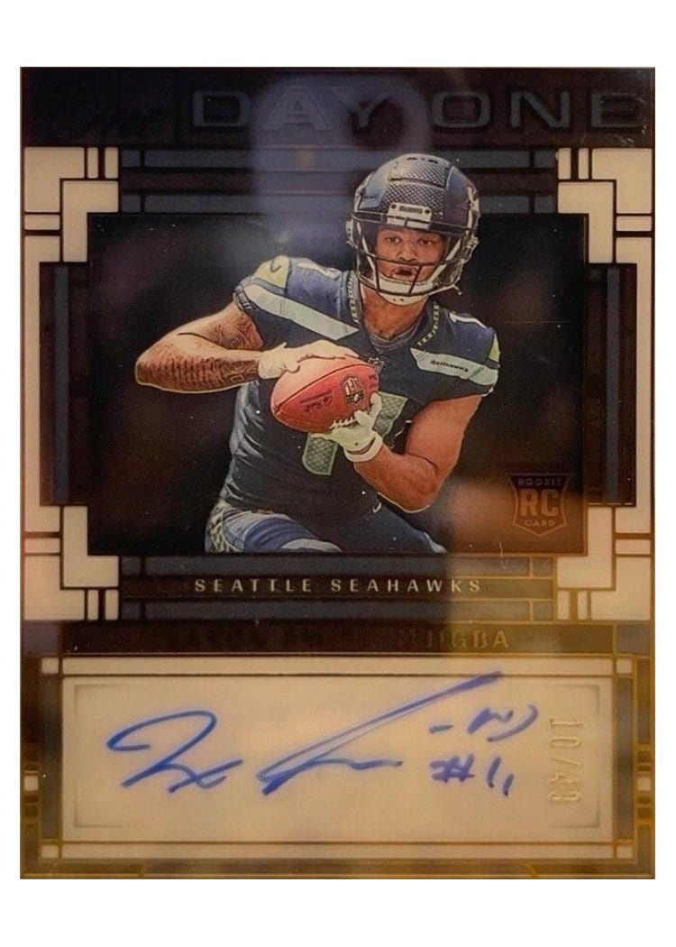 2023 Panini One Day One Autographs Jaxon Smith-Njigba #118 card