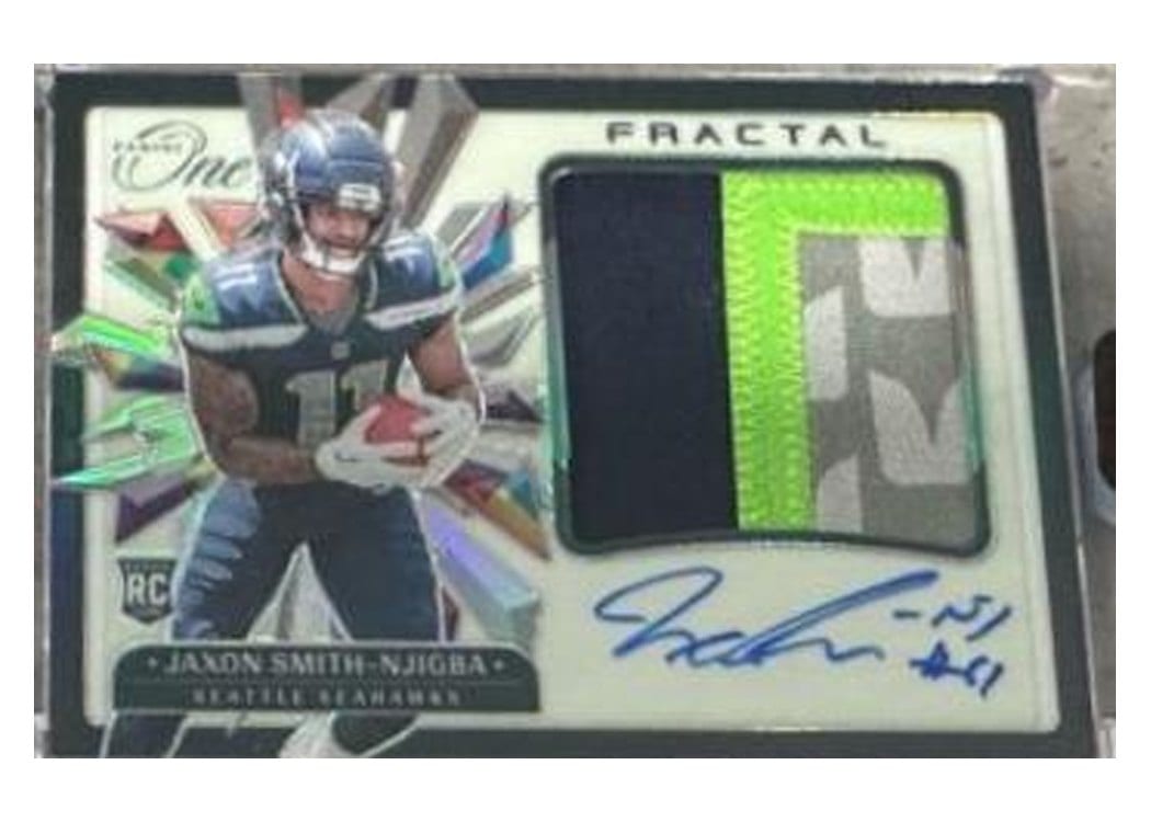 2023 Panini One Rookie Fractal Jaxon Smith-Njigba #399 card