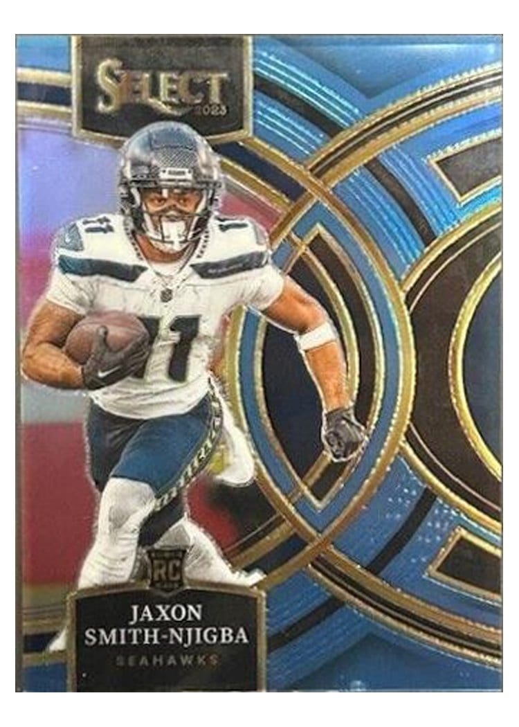2023 Panini Select Jaxon Smith-Njigba Light Blue Prizm #174 card