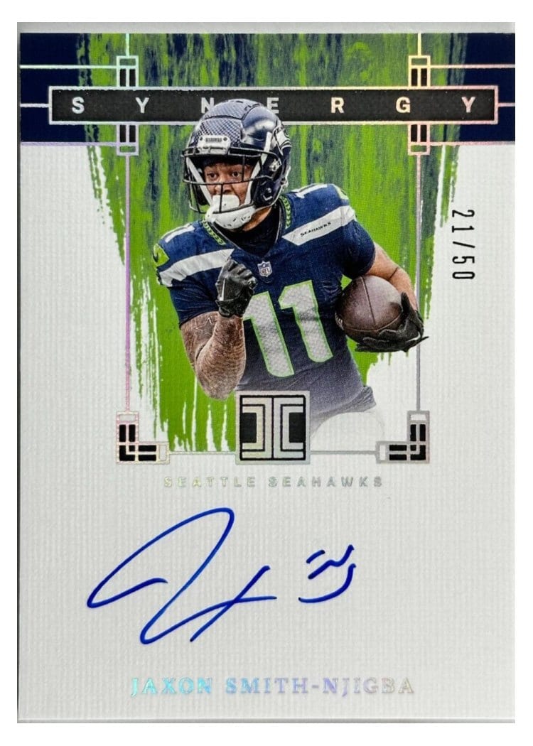 2024 Panini Impeccable Synergy Signatures Jaxon Smith-Njigba #9 card