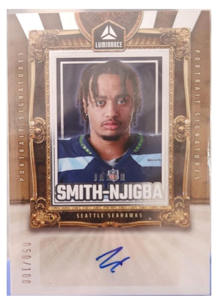 2024 Panini Luminance Portrait Signatures Jaxon Smith-Njigba #PS-JSN card