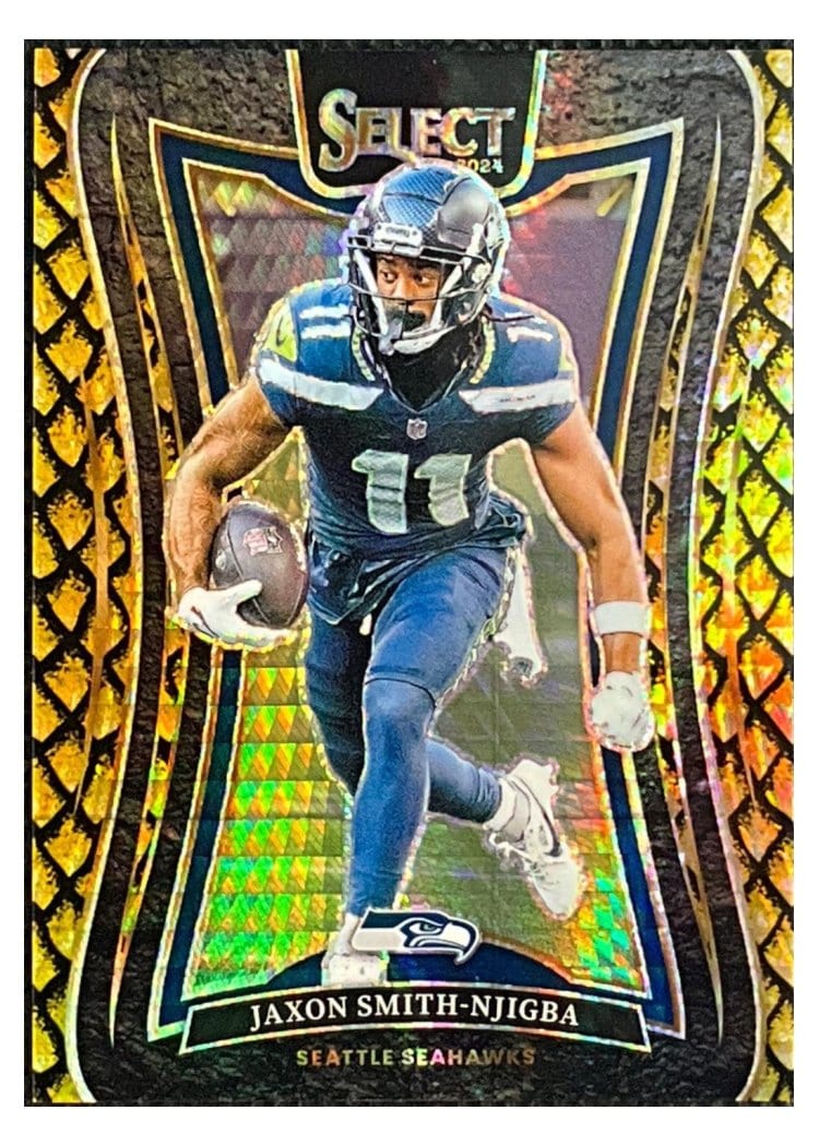 2024 Panini Select Base Set Jaxon Smith-Njigba Gold Dragon Scale Prizm #349 card