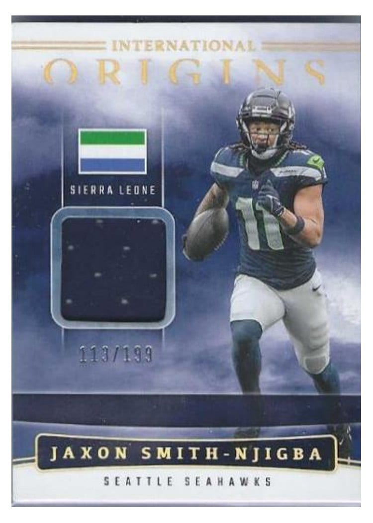 2025 Panini Origins International Origins Relics Jaxon Smith-Njigba #25 card