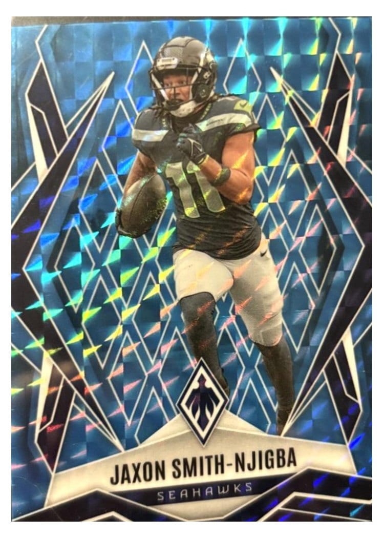 2025 Panini Phoenix Jaxon Smith-Njigba Light Blue Pyramids #69 card