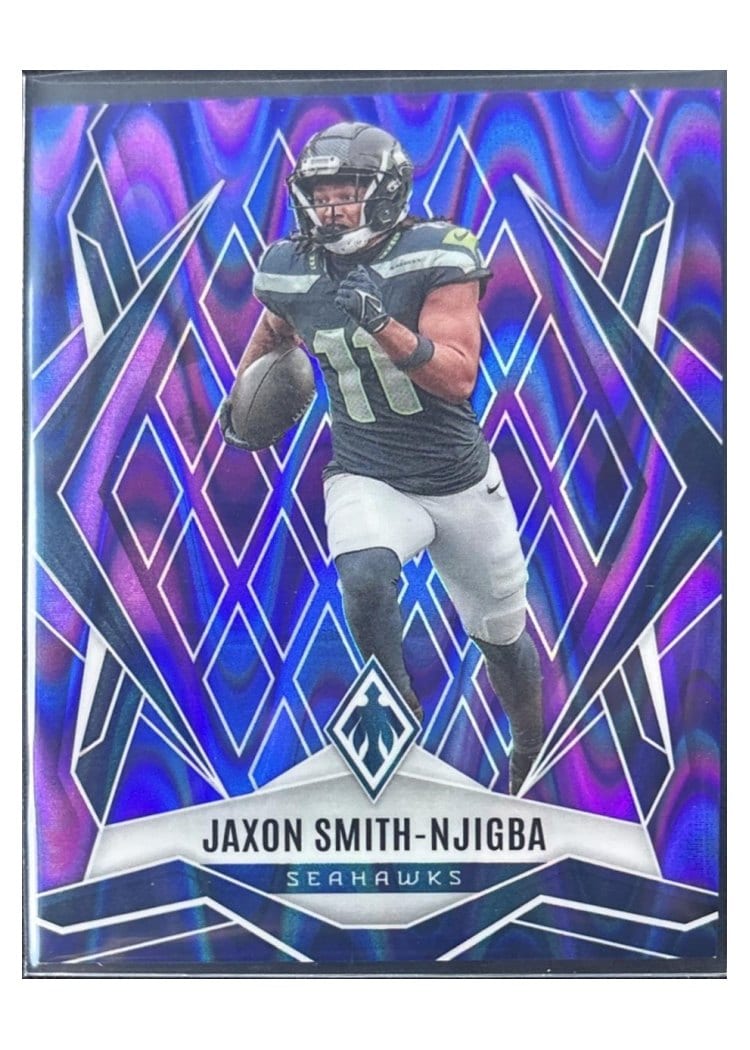 2025 Panini Phoenix Jaxon Smith-Njigba Purple Seismic #69 card