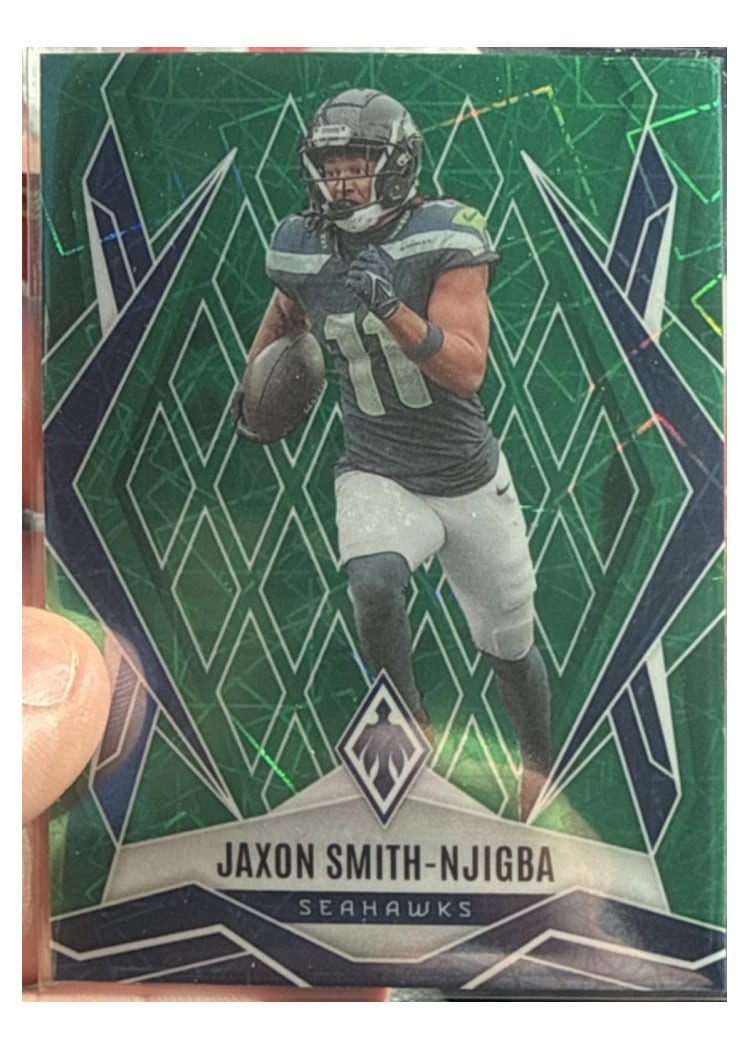 2025 Panini Phoenix Jaxon Smith-Njigba Green Lazer #69 card