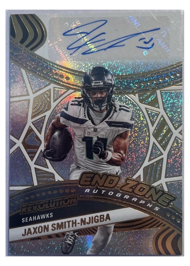2025 Panini Revolution End Zone Autographs Jaxon Smith-Njigba #6 card
