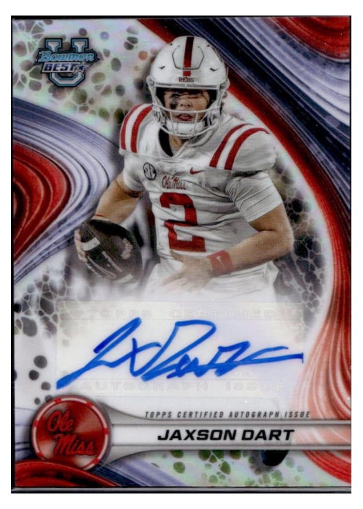 2024 Bowman University Best Best of 2024 Autographs Set Jaxson Dart #BOA-JD