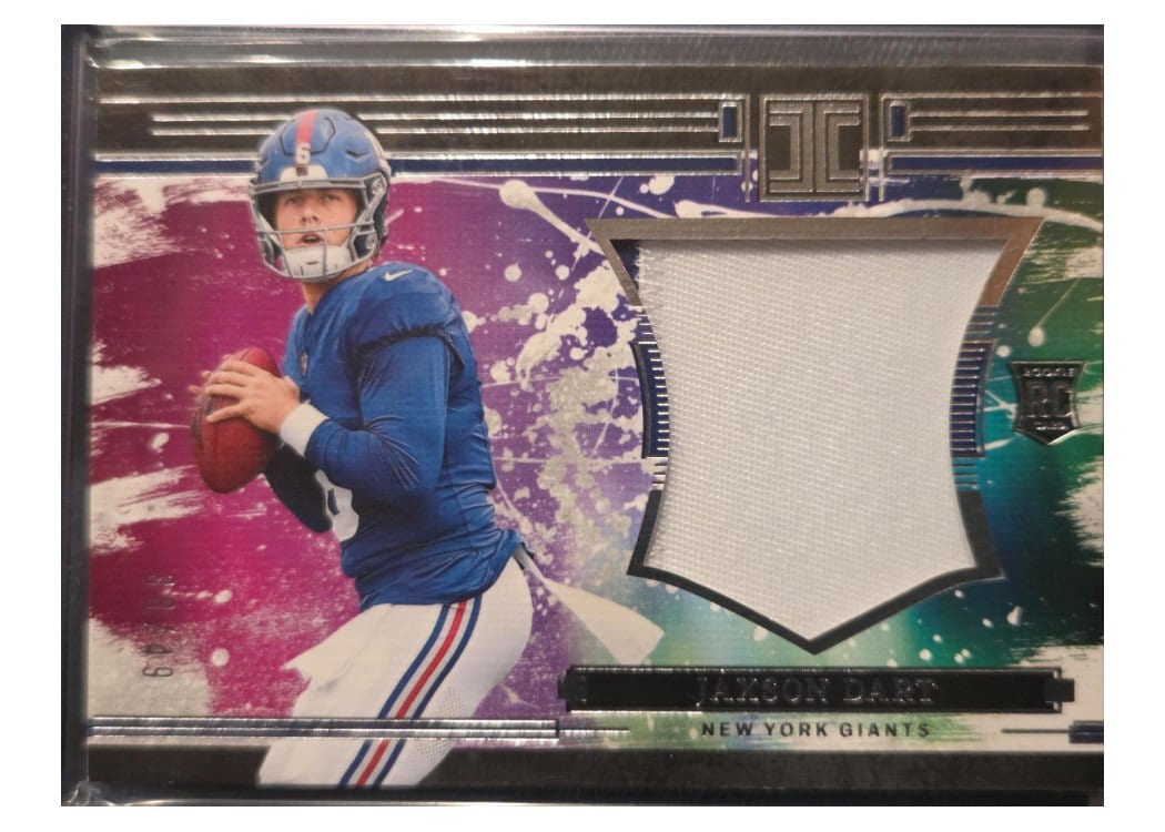 2025 Panini Impeccable RC Logo Patches Jaxson Dart #6 card