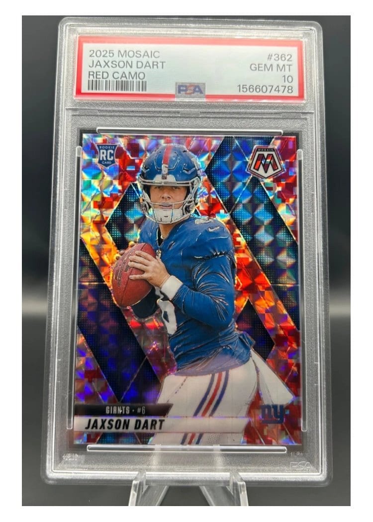 2025 Panini Mosaic Jaxson Dart #362 card