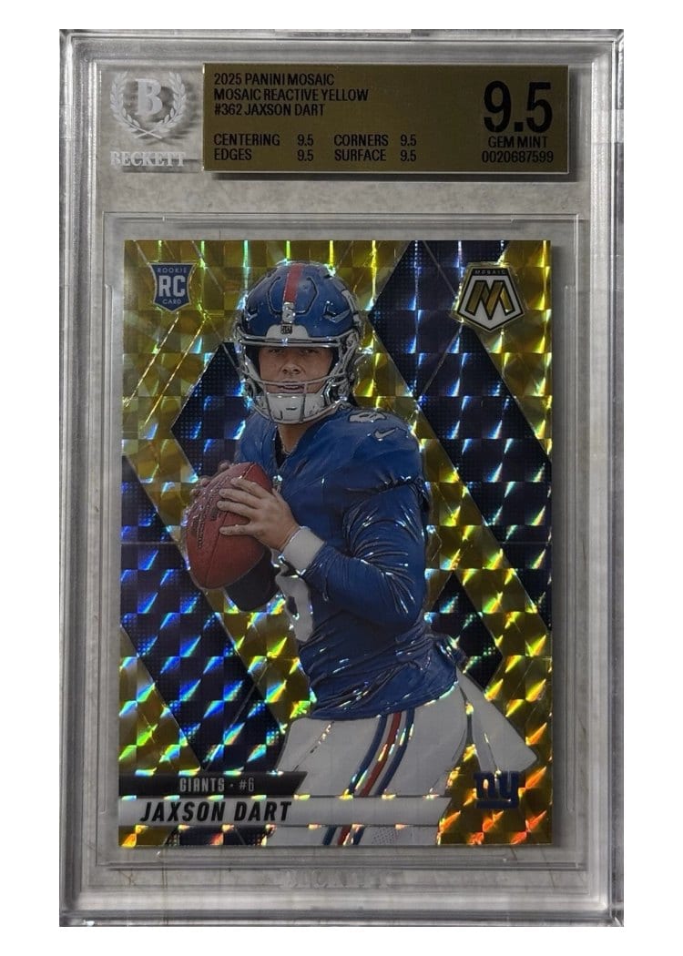 2025 Panini Mosaic Jaxson Dart #362 card