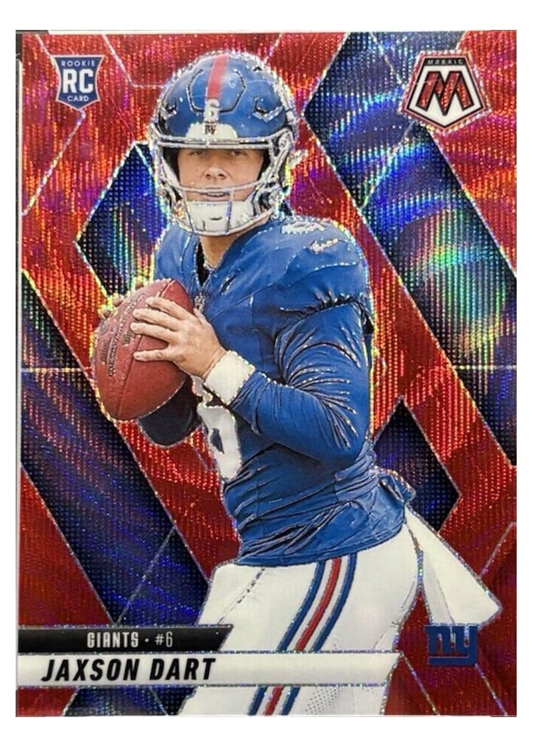 2025 Panini Mosaic Jaxson Dart #362 card
