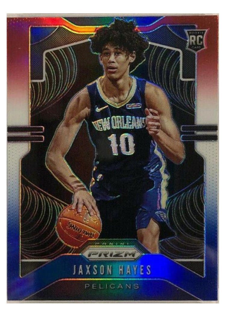 2019-20 Panini Prizm Base Set Jaxson Hayes Red, White, and Blue Prizm #254 card