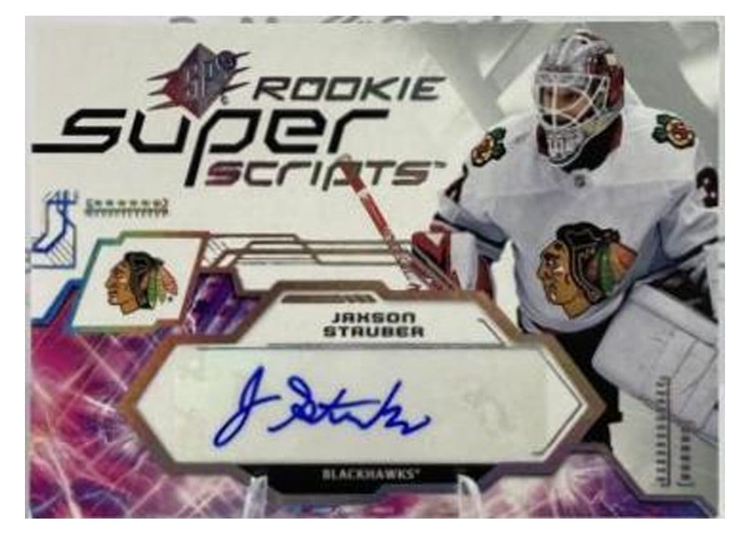 2023-24 SPx Rookie Superscripts Jaxson Stauber #SSR-JS card