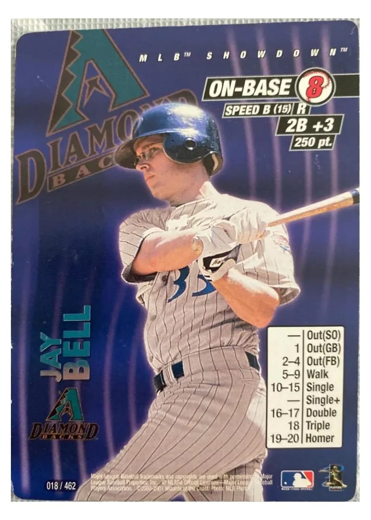 2001 MLB Showdown Jay Bell #18 card