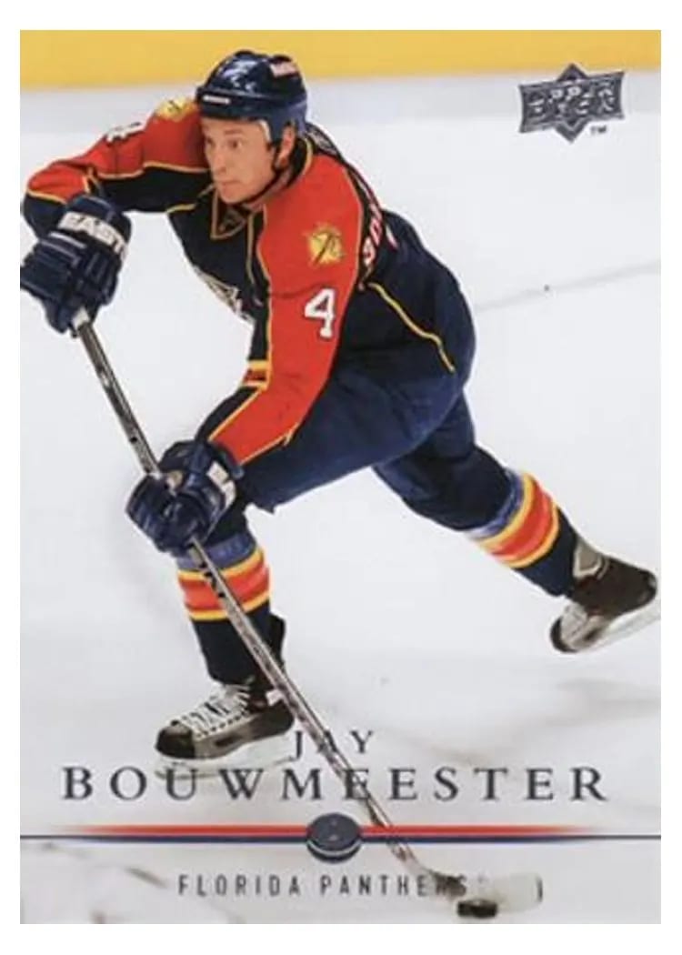 2008 Upper Deck Jay Bouwmeester #115 card